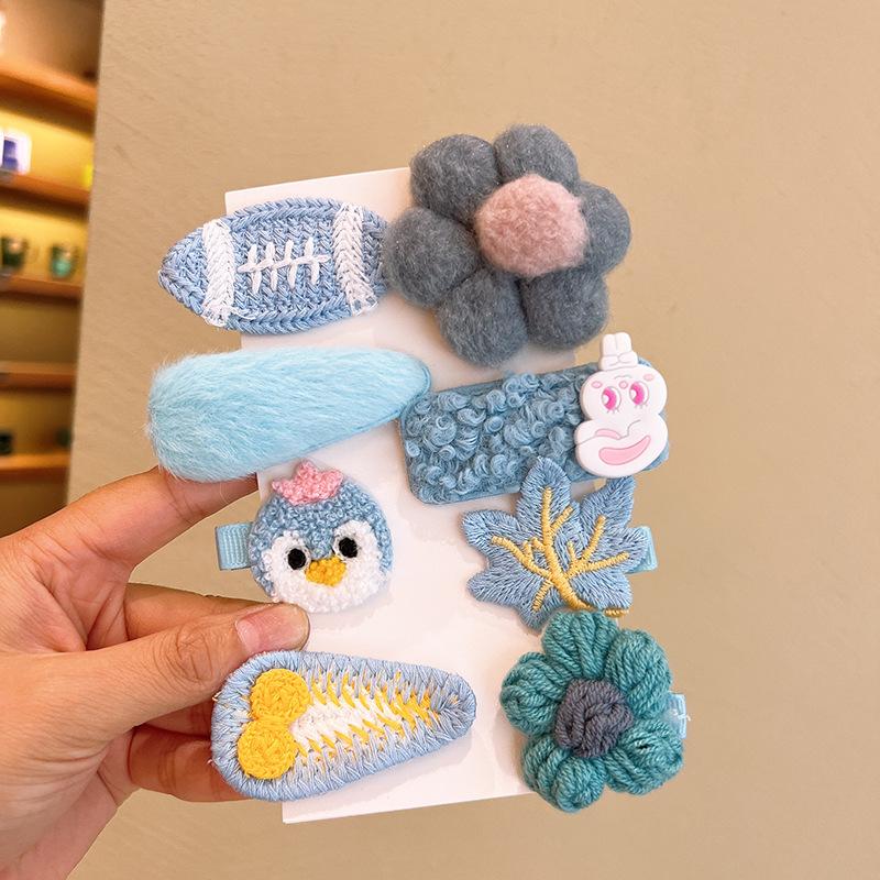 Korean Style Cartoon Hair Clips for Girls - Cute Princess Hair Accessories for Baby & Kids, Anti-Slip Baby Hairpins