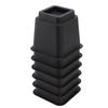 6pcs Bed Risers 5in High Quadrate Trapezoidal Ergonomic Plastic Black Furniture Risers Blocks for