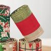 2m Lmitation Linen Christmas Ribbon Decoration Red Black And White Plaid Bow Snowflake Ribbon Christmas Webbing DIY