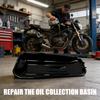Large Capacity Waste Oil Drain Pan And Parts Washing Tray For Motorcycle Vehicle Maintenance With Anti Spill Design