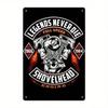 Shovelhead Legendz 1965 Metal Wall Art Red Flame Garage Decor Legends Never Die Sign