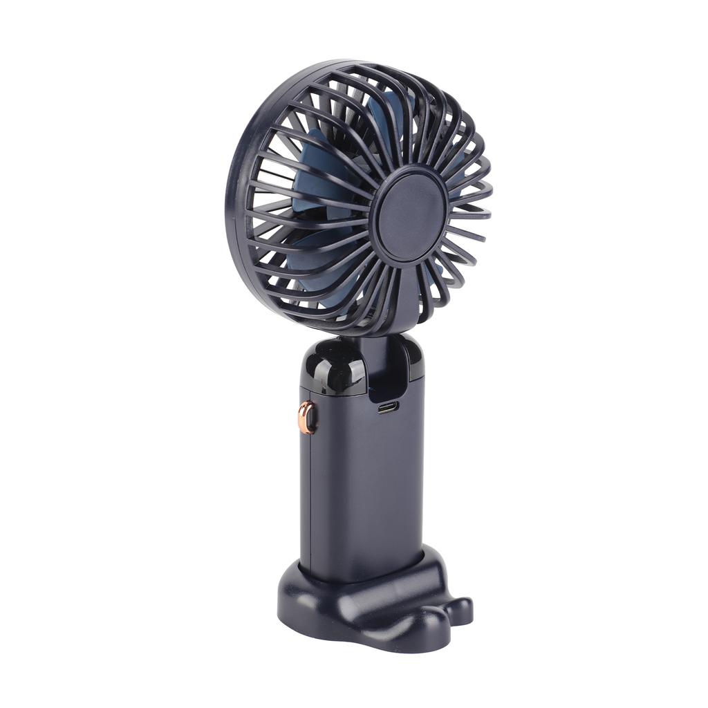 Folding Fan USB Digital Display Handheld Ergonomic Handle ABS PC Small Portable Fan for Outdoor