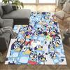 Bluey Core Adventures Floor Rug Office Rug Design for Playrooms Decorate room Game Room Kitchen Anti-slip Rug Decorate Offices Best for Christmas