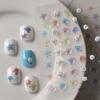 Cute 5D Jelly Bean Embossed People Nail Art Stickers - Waterproof Decorations