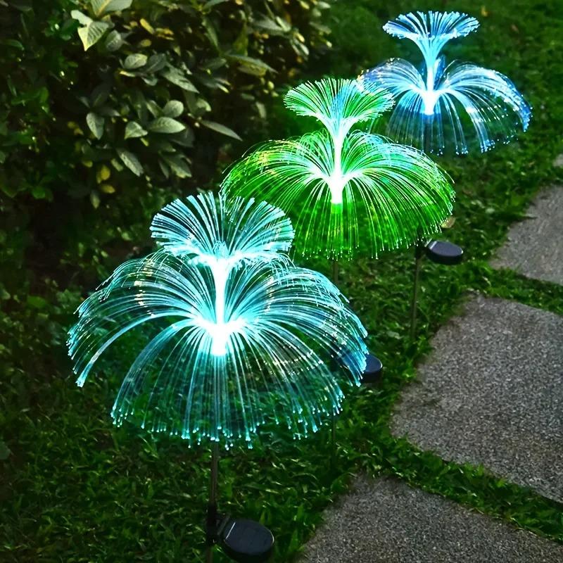 LED Garden Lights Jellyfish Decoration Solar Power Lights Waterproof Outdoor Pathway Solar Lamp Fairy Patio Villa Yard Decor