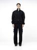 Chaenseseunoi Fleece String Cargo Pants - Black /M244Pt05Bk