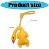 Cute Roast Duck Design Keychain For Keys Bags Car Decoration Soft PU Leather Keyring Fashionable Accessory Gift Idea
