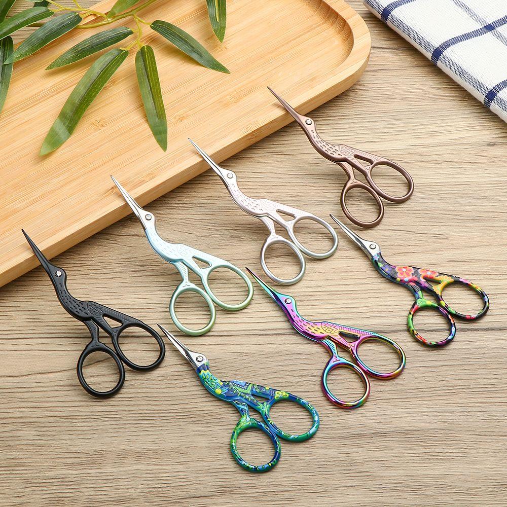 Embroidery Retro Home Cross Stitch Scissors Scissors Stainless Steel Crane