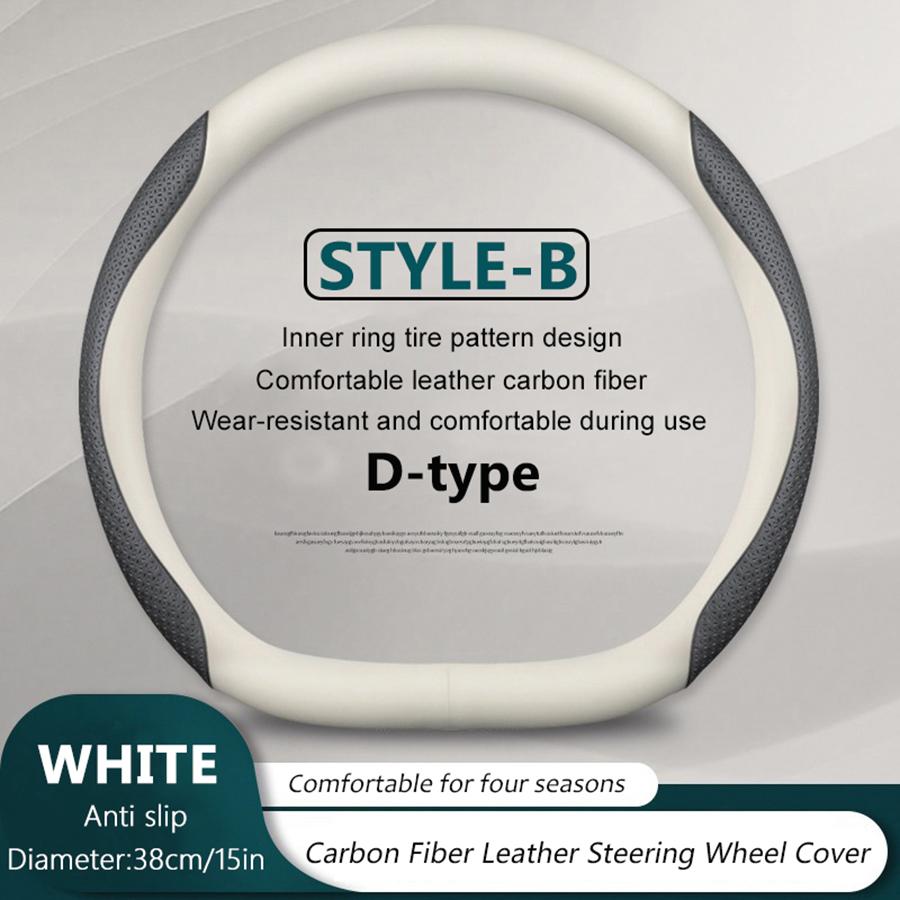 38cm/ 15in Carbon Fiber Car Steering Wheel Cover For Genesis GV60 GV70 GV80 G80 G70 G90 2025 2025 Breathable Auto Decoration