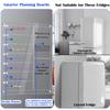 Reusable Fridge Magnetic Calendar Clear Acrylic Message Board Fridge Magnet Stickers Board with 6 Pens Weekly Planner Note Board