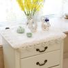 High-End Embroider Bedroom Nightstand Cover Fabric Craft Cover Cloth Embroidered Idyllic European Dust Towel Tablecloth Tablecloth Square Towel
