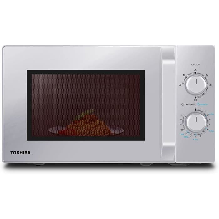 Toshiba MW2-MG20PFSL Four À Micro-ondes Avec Fonction Gril Croustillant Et Combiné,5 Niveaux De Puissance,1000 W De Puissance De