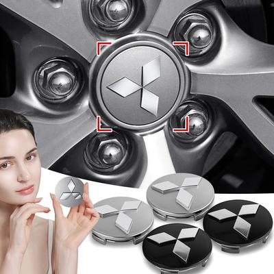 4 Bucăți 60mm Capace Centru Roată Mașină Capace Butuc Embleme Pentru ASX Lancer Pajero Outlander L200 Delica Eclipse Accesorii