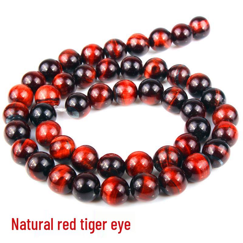 A-Grade Colored Tiger Eye Round Loose Beads for DIY Jewelry Making