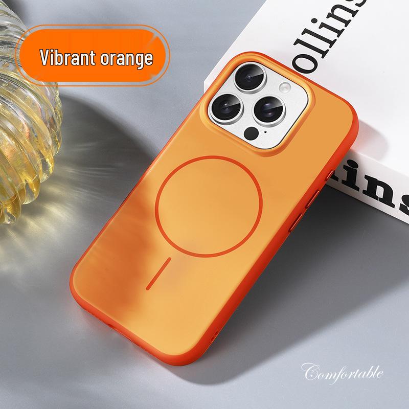 Kompatibles iPhone 17 Pro Max Color-Block Magnetisches Case, Apple 16 Hautgefühl, Sturzfest, Weiche Kante Schutzhülle