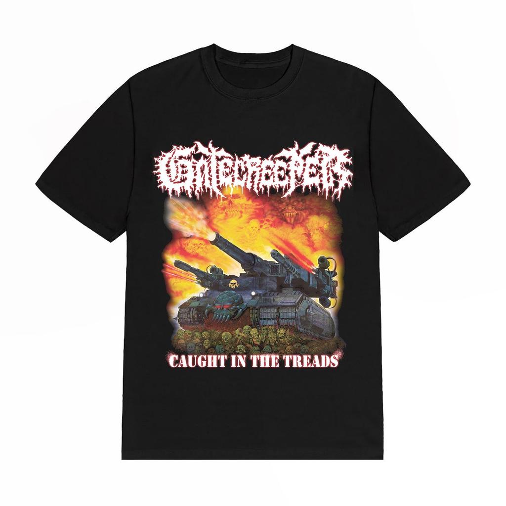Gatecreeper Caught In The Treads t shirt •Gatecreeper Band Tee •Gatecreeper Hoodie •Gatecreeper Tour Tee •Old School Death Metal Band Shirt