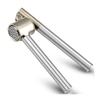 New Stainless Steel Garlic Press Portable Anti-Slip Ginger Squeezer Hand Squeeze Operation Garlic Crusher Kitchen Use