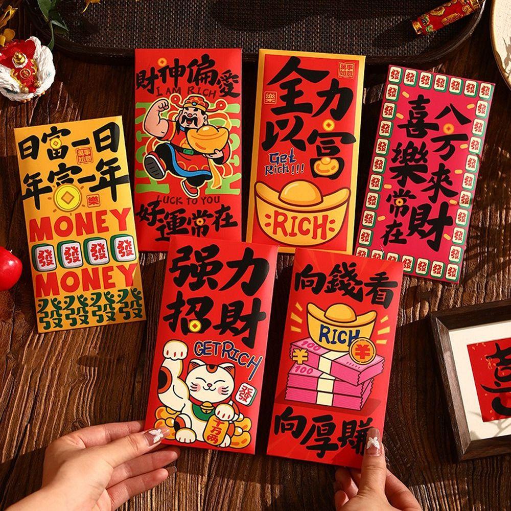 Cartoon Horse Year Money Envelope Chinese Style Money Bag Blessing Red Packet  Marriage Occasion