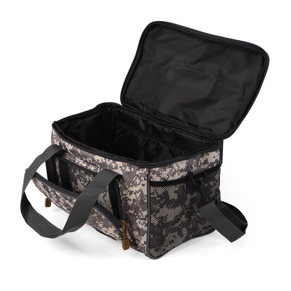 Lixada Fishing Fishing Tackle Shoulder Large for Outdoor and Travel Bag, Bag, Bag, Capacity, Multifunctional, Fishing, Activities, Mountaineering,