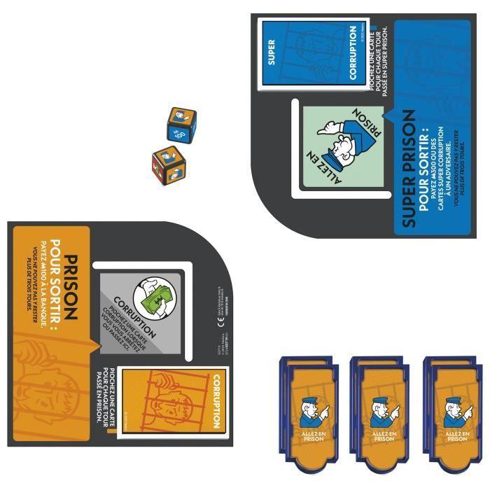 Monopoly extension allez en prison, rend le jeu monopoly classique plus amusant et plus rapide, jeux de plateau, 2 à 6 joueurs, 40 m