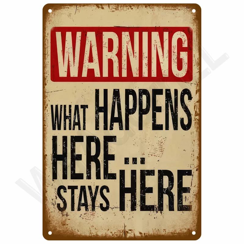 Vintage Metal Plate Tin Sign Retro Wall Art Home Decor Poster Garage Mural Aesthetic Room Bar Decoration