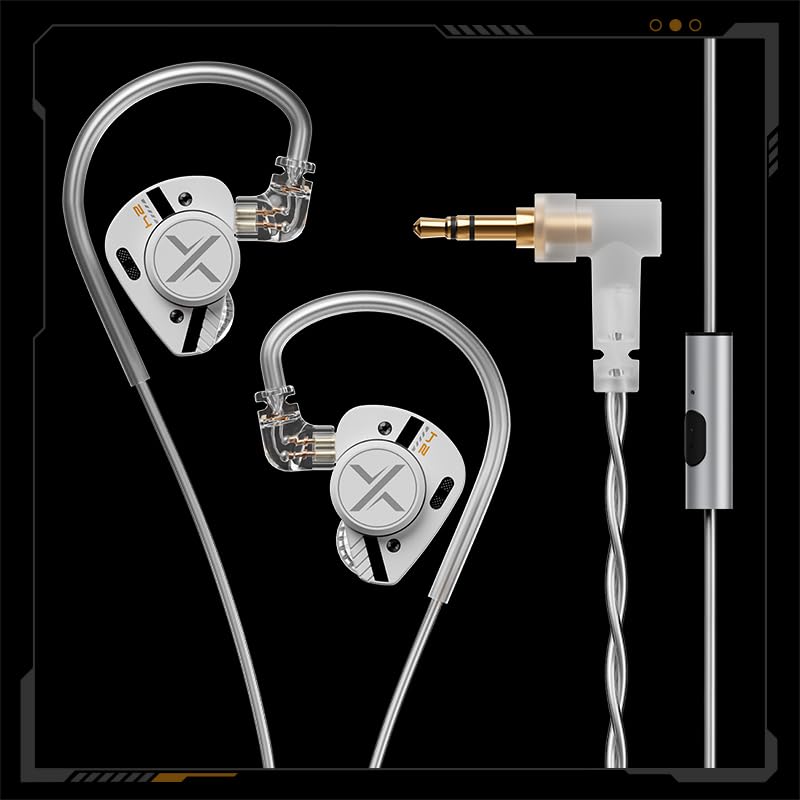 Fanmusic ooopusX Op.24 2DD Plus 4BA Hybrid In-Ear Headphones HiFi Wired Monitor Earphones 3.5mm Microphone