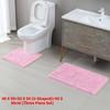 Mat Fashion Wool Comfortable Simple Toilet Bathroom Absorbent Set Threepiece