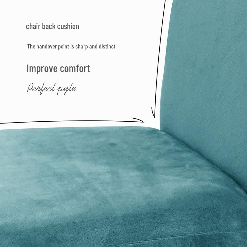 Silver Fox Velvet Stretch Chair Cover - Universal Soft Fit for Dining Chairs