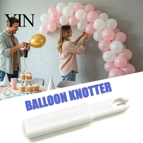 Balloon Knotting Device 3D Printed Knotter Tool, Lightweight Tying Helper for Latex Fast Tool Balloons, Aid Kids, Adults, Party Setups