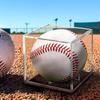 8cm Baseball Display Case Golf Ball Display Box, Transparent Multifunction Dustproof Tennis Ball Holder