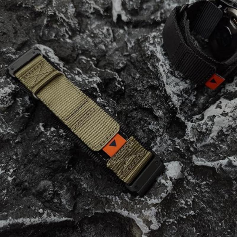 22mm 26mm The Velcro Nylon Strap Is Compatible with Garmin Fenix 8/7XPro and General 22/26mm Watch Band Series