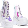 Scarpe da Donna con Zeppa Alta: Autunno/Inverno 2023, Lacci Colorati, Taglie Grandi, Stile Europeo/Americano