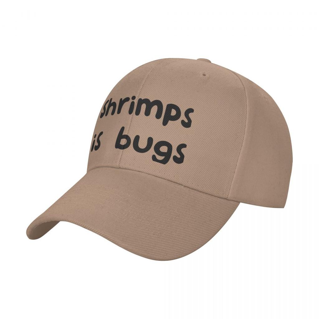 Shrimps Is Bugs Two Lines Baseball Cap Golf Hat Snap Back Hat Wild Ball Hat Beach Women's Beach Men's