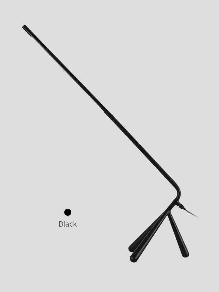 

Светодиодная настольная лампа GGbingo из нержавеющей стали с ручным управлением, индукционная защита глаз, регулируемая яркость, современный декор, настольная лампа для офиса чёрный