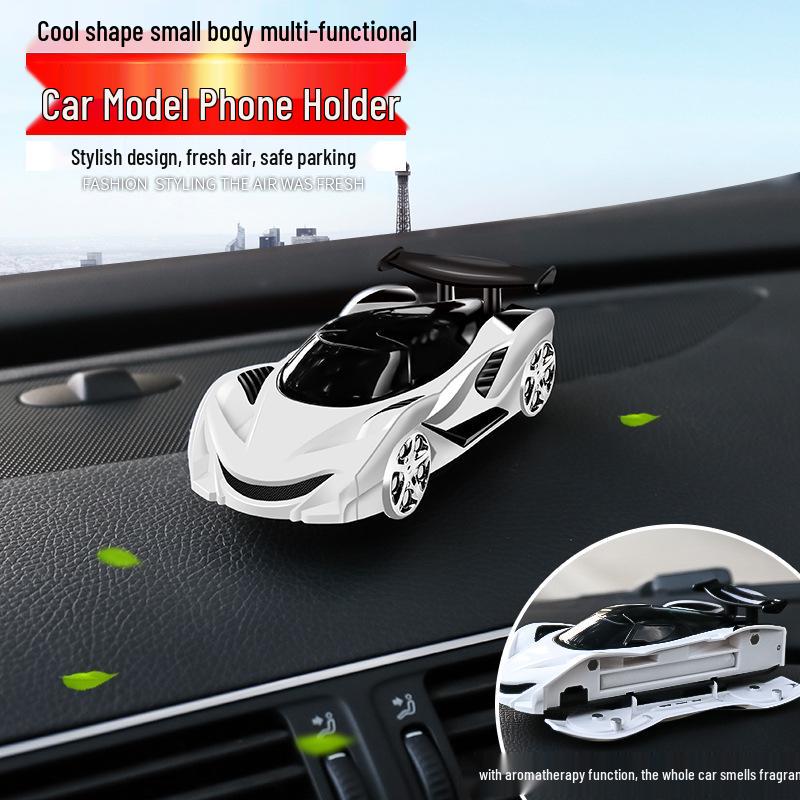 Multi-Functional Car Phone Holder with Aroma Diffuser & Temporary Parking Feature