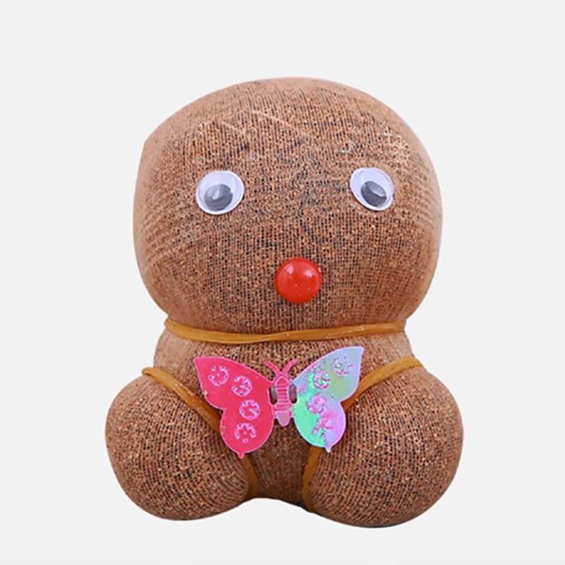 Room Decor Mini Grass Head Doll Small Potted Plant Watering Green Plants Beautiful Children Gifts Indoor Balcony Pot Planters