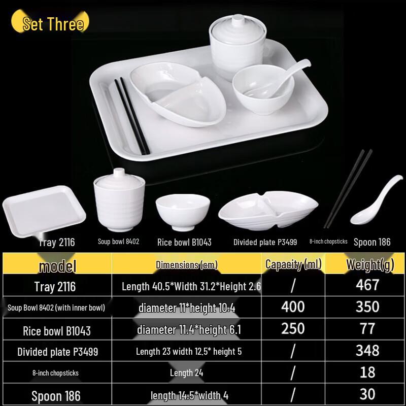 Huihuang 10-Piece Melamine Dinnerware Set