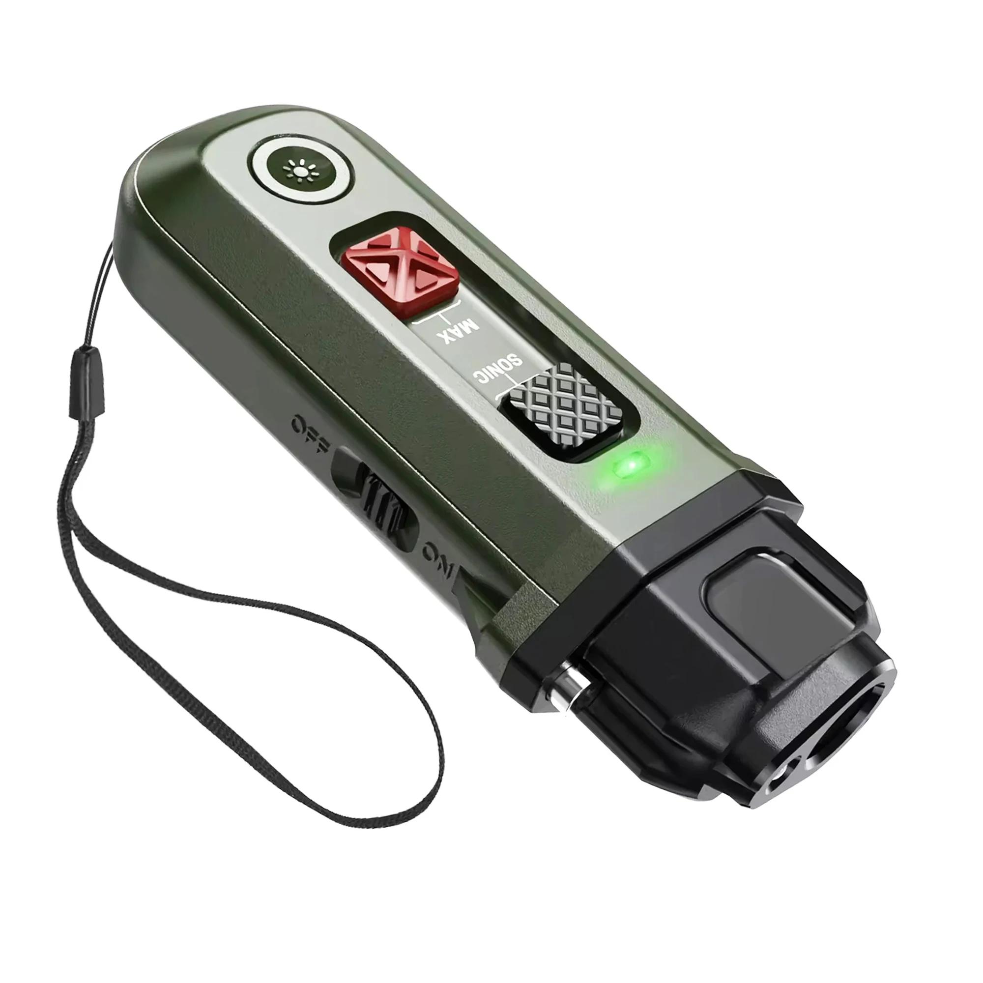 

2 в 1 Водонепроницаемый ультразвуковой отпугиватель собак, кликер для домашних животных, отпугиватель лая, дрессировка собак со вспышкой, аксессуары для собак с длительным временем ожидания