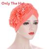 Polyester Headscarf Hat With Floral Embellishments For Fashionable Outdoors