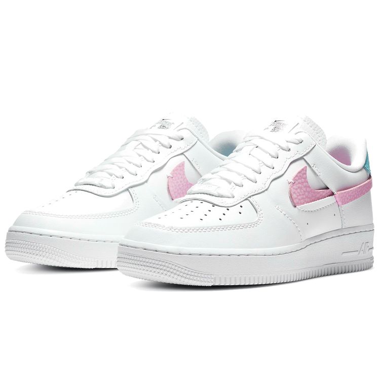 Nike Air Force 1 LXX Women's Lifestyle Sneakers White Pink Rise Bleached Aqua DC1164-101