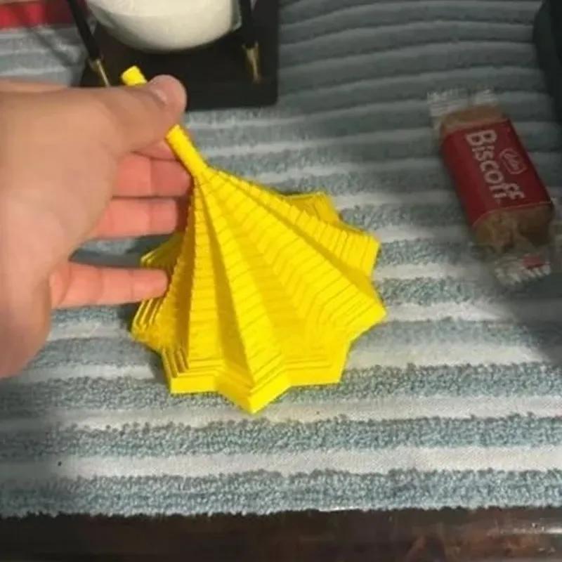 3D Printed Spiral Anti-Anxiety and Stress Relief Toy PLA Expanded Sensory Fidget Star with Handles Fractal Fidget Whirling