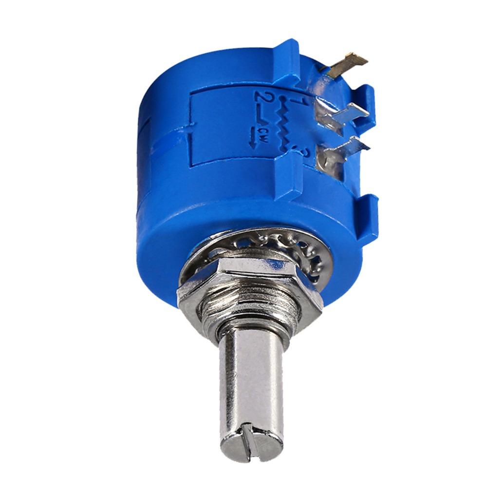10 Turns Wirewound Potentiometer 10K Ohm Multi-Turn Potentiometer  Electronic Circuits