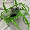2 szt. Przezroczysty zestaw toreb PVC  Modna torebka crossbody typu jelly  Wodoodporna letnia torba plażowa z wewnętrzną saszetką