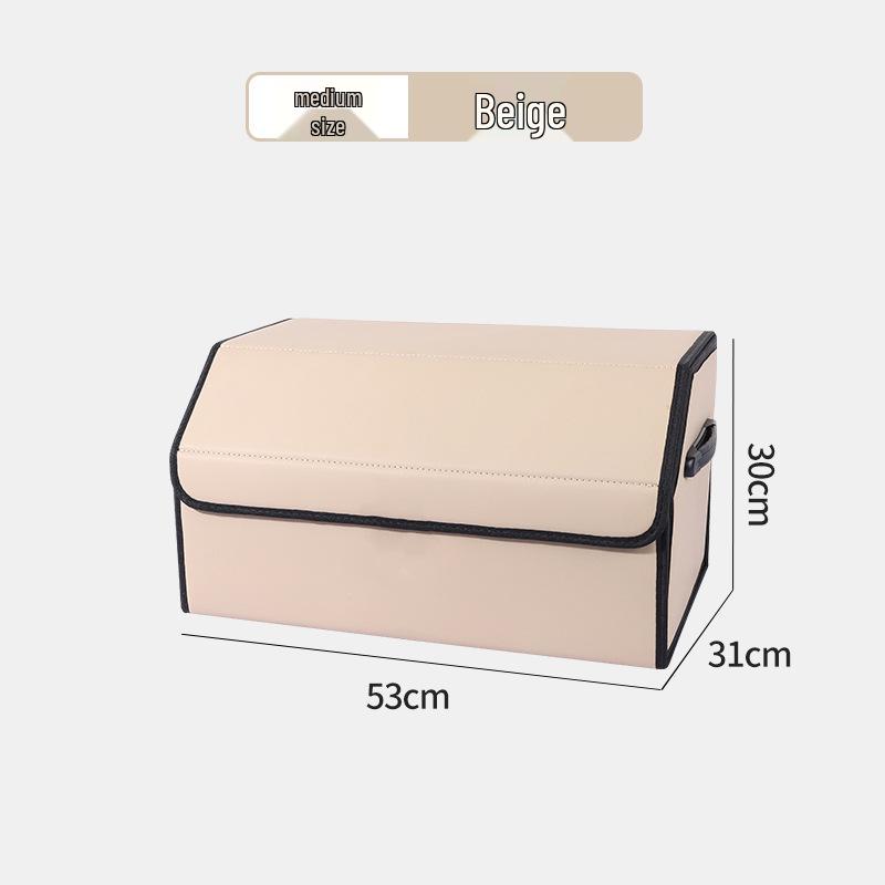 Leather Car Trunk Storage Organizer Box