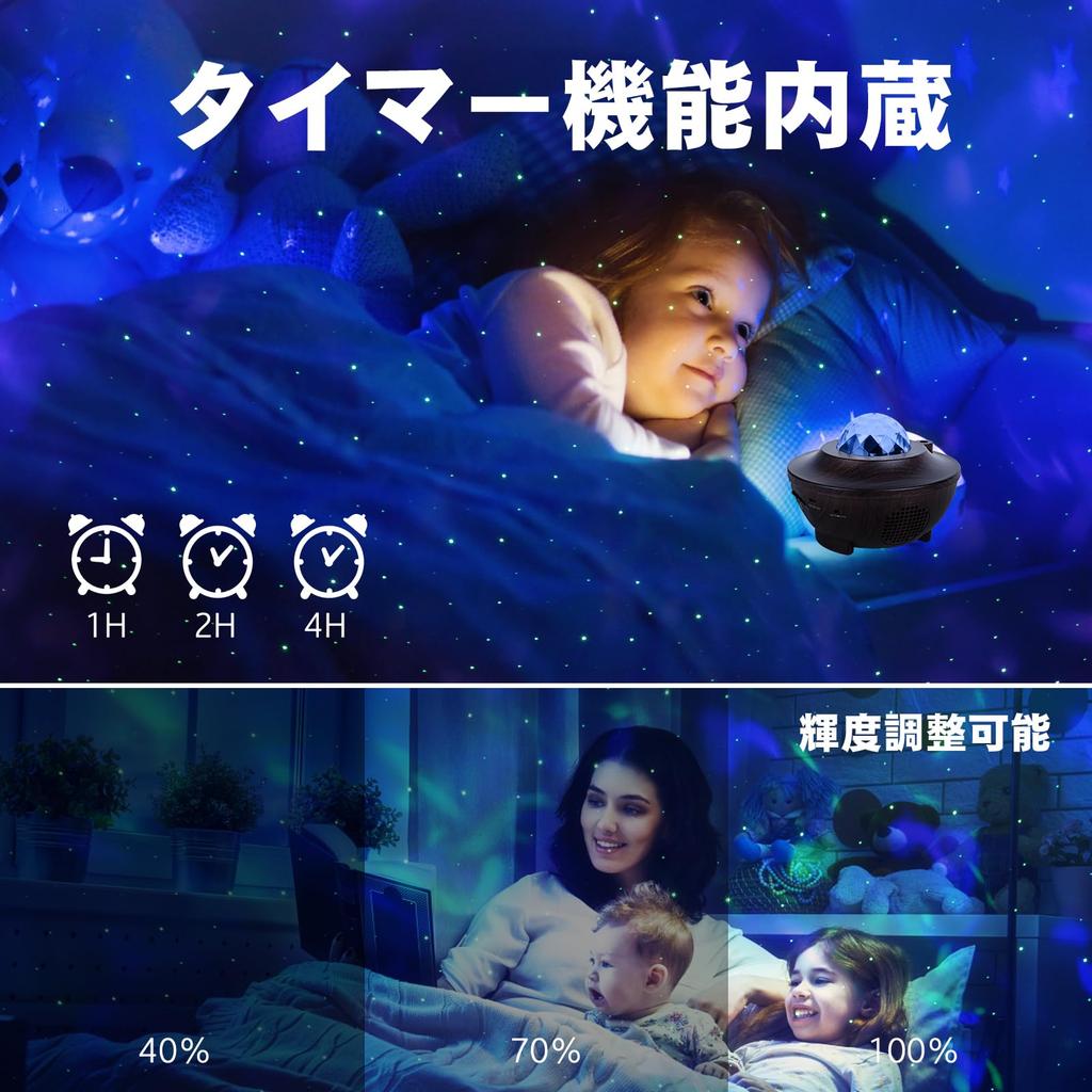 ZEAKOC Remote Control Aurora Star Projector, Planetarium for Home Use, 10 Lighting Modes, Music Playback, Voice Control, Adjustable Brightness,
