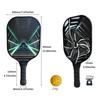 Pickleball Schläger Glasfaser Trainingsniveau Outdoor Sport Wettkampf Professioneller Pickleball Schläger