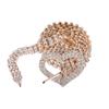 Gold And Silver Rhinestone Thin Belt Fashion Women Elegant Waist Chain With Heart Buckle Belt Skirts Jeans Accessories