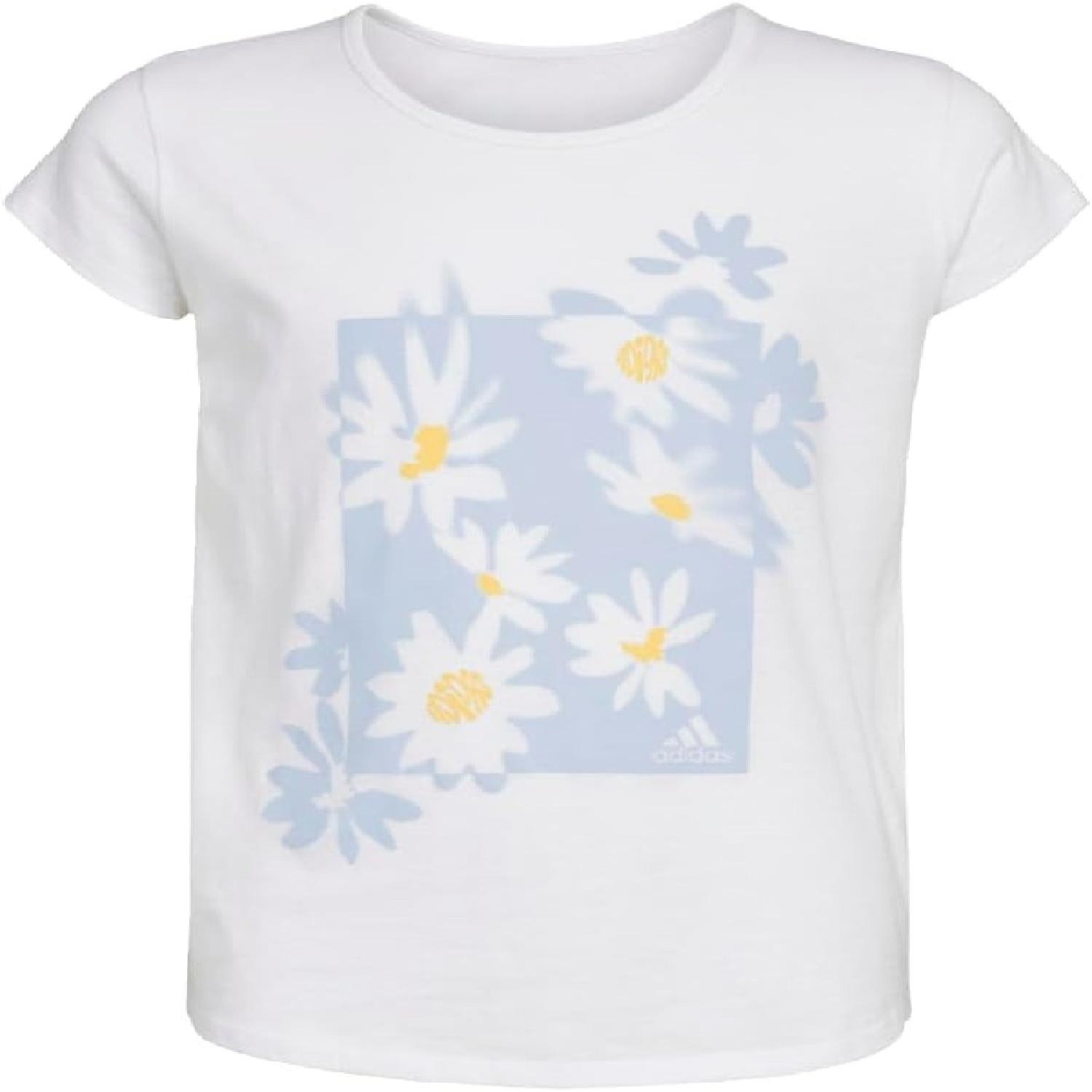 adidas Girls Short Sleeve Cotton Bos Essential Tee XXXXXL белый