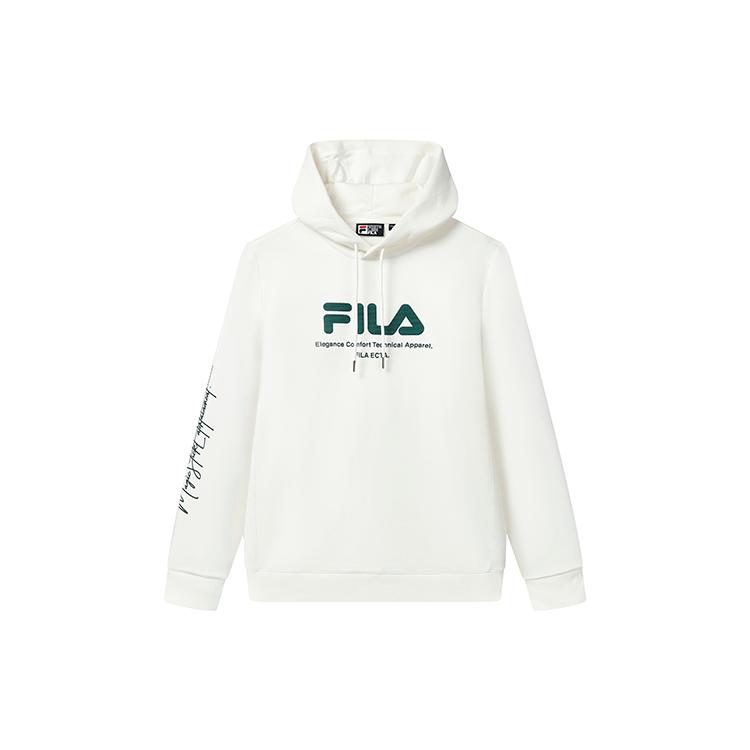 FILA Sweatshirts Men s White Hooded Moderate Regular F11M319206F-WT XL