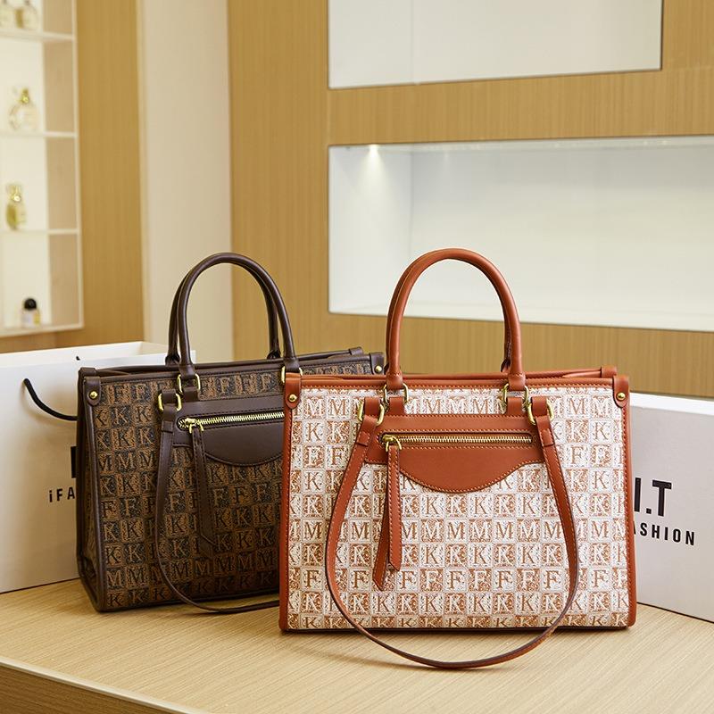 New Women's Bag High-end Printing Large-capacity Tote Bag Fashionable Versatile Temperament Portable Shoulder Bag